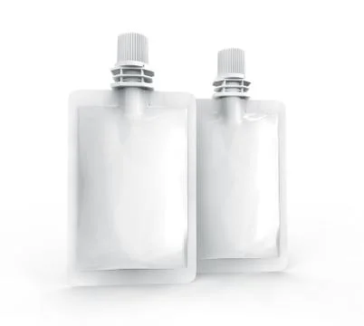 Sealed foil bag for drink Stock Illustration