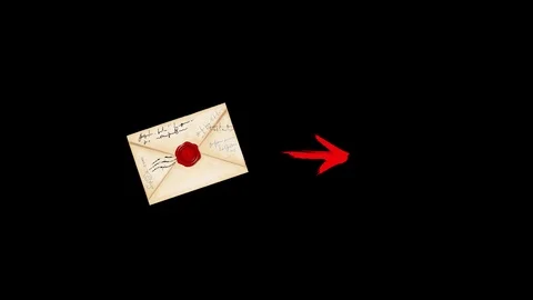 Sealed letter animation Stock-Footage 109424186