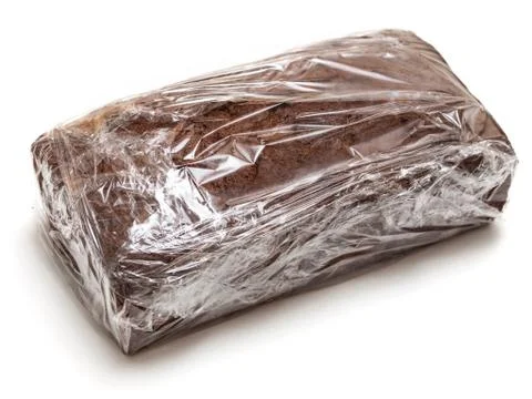 Sealed loaf on white background Stock Photos