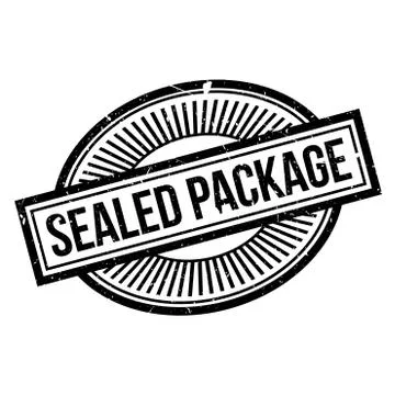 Sealed Package rubber stamp Illustrazione stock
