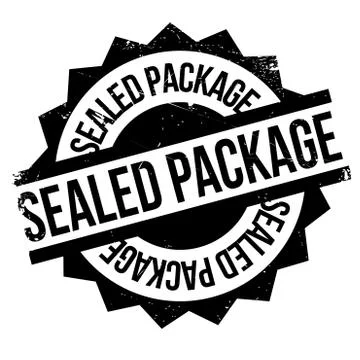 Sealed Package rubber stamp Stock Illustration