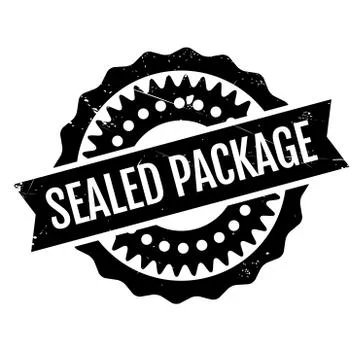Sealed Package rubber stamp Stock Illustration