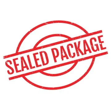 Sealed Package rubber stamp Stock Illustration