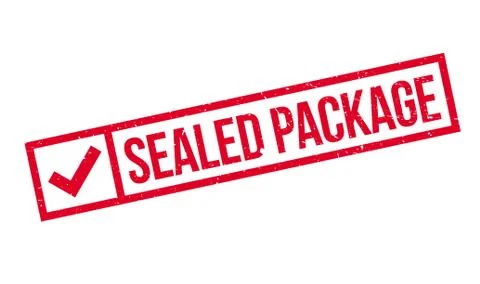 Sealed Package rubber stamp Stock Illustration