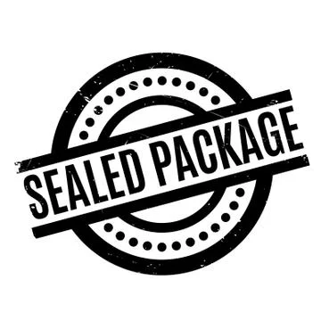 Sealed Package rubber stamp Stock Illustration