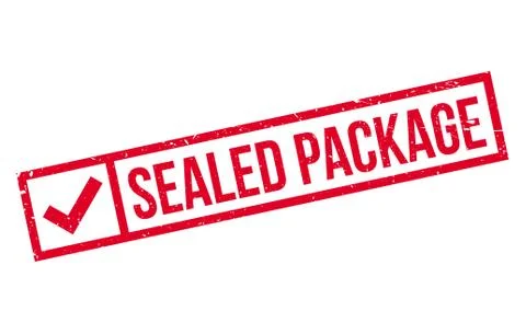 Sealed Package rubber stamp Illustrazione stock