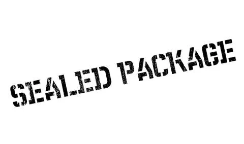 Sealed Package rubber stamp Illustrazione stock