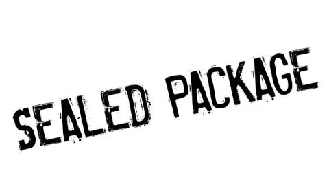 Sealed Package rubber stamp Illustrazione stock