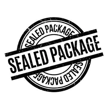 Sealed Package rubber stamp Stock Illustration