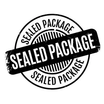 Sealed Package rubber stamp Illustrazione stock