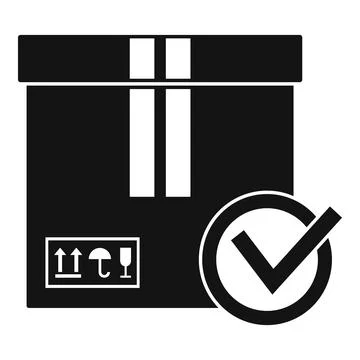 Sealed parcel icon, simple style イラスト素材