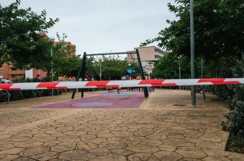 A sealed playground Stock Photos