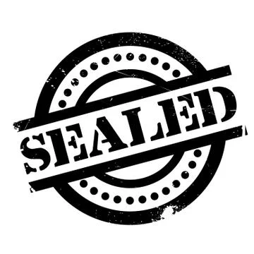 Sealed rubber stamp Stock Illustration