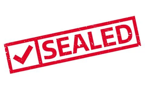 Sealed rubber stamp Stock Illustration