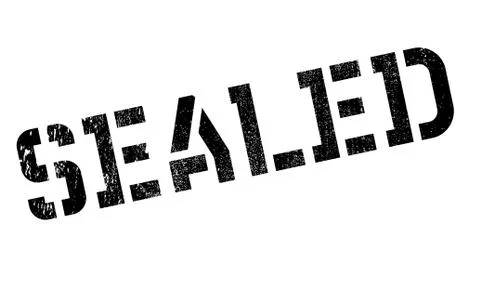 Sealed rubber stamp Stock Illustration