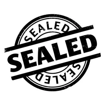 Sealed rubber stamp Stock Illustration