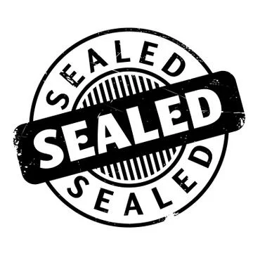 Sealed rubber stamp Stock Illustration