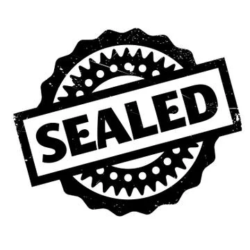Sealed rubber stamp Illustrazione stock