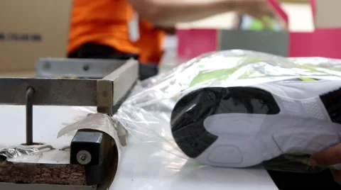 Sealing plastic bag Stock Footage 48534391