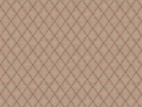 Seam with a button in the form of a diamond texture 3d-rendering Stock Photos