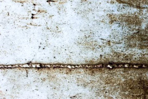 Seam of rusty metal surface Foto stock
