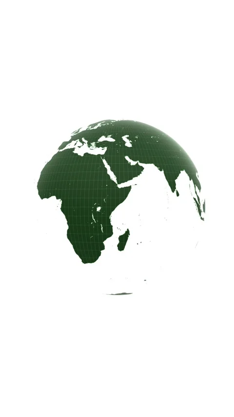 Seamelss loop green earth globe loop rotation 스톡 동영상 337737786