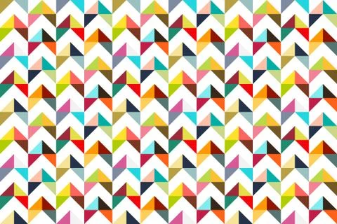 Seamles colorful triangle pattern Stock Illustration