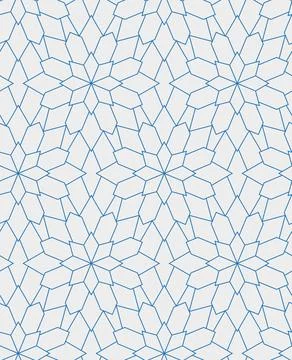 Seamles geometric linear pattern. Vector fractal illustration. Stock Illustration