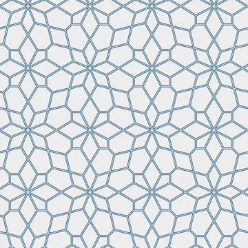 Seamles geometric linear pattern. Vector fractal illustration. Stock Illustration