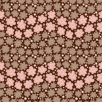 Seamles pattern ditsy small flower.Hand drawn print of textile.Vintage floral Stock Illustration