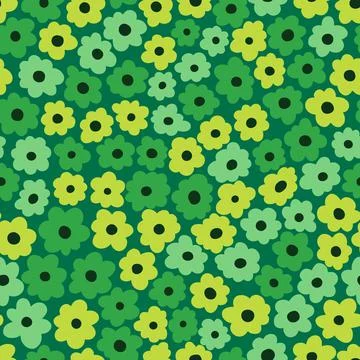 Seamles pattern ditsy small flower.Hand drawn print of textile.Vintage floral Stock Illustration