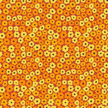 Seamles pattern ditsy small flower.Hand drawn print of textile.Vintage floral Stock Illustration