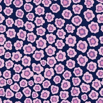 Seamles pattern ditsy small flower.Hand drawn print of textile.Vintage floral Stock Illustration