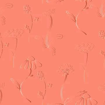 Seamles pattern with meadow flower Stock Illustration