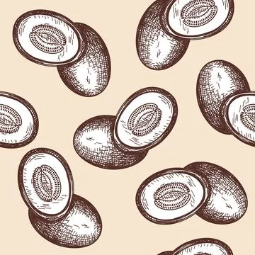 Seamles Pattern Of Melon イラスト素材