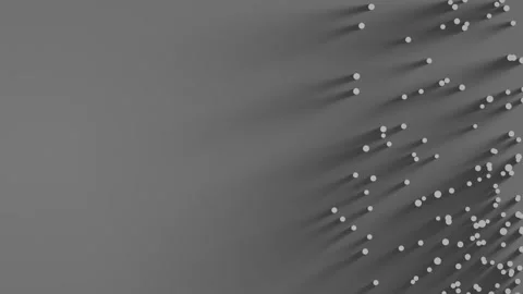 Seamless 10s loop of floating grey particles with soft shadows Stock Footage 346098516