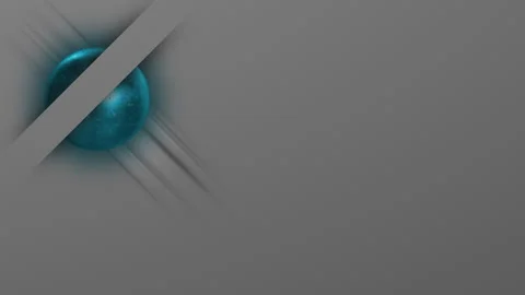 Seamless 10s loop of rotating 3D glass sphere with abstract shape Stock Footage 345325094