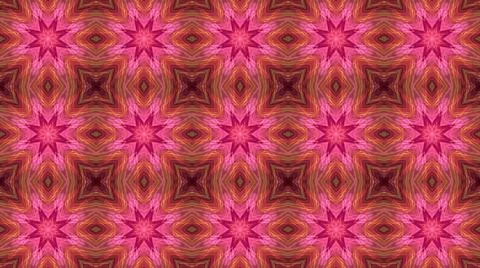 Seamless 2D pattern background with abstract, warped square and star shapes 스톡 일러스트