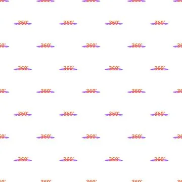 Seamless 360 degree virtual reality pattern on white background イラスト素材