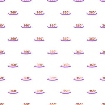 Seamless 360 degree virtual reality view pattern Illustrazione stock