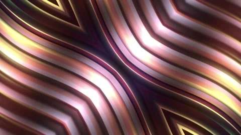 Seamless 3D animation of abstract background. Wavy metallic lines with shimmers 스톡 동영상 325329754