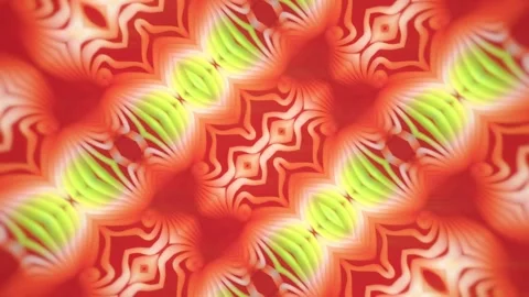 Seamless 3D animation featuring a dynamic digital kaleidoscope in vibrant tones Stock Footage 333242331