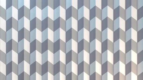 Seamless 3D animation featuring a geometric pattern of stair-shaped elements Stock Footage 318142444