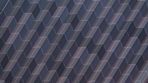 Seamless 3D animation with a moving geometric pattern. 4K Stock Footage 318591626