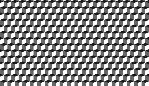 Seamless 3D Boxes Vector Graphic Background Stock Illustration