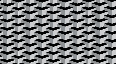 Seamless 3d design or pattern isolated.Used in many ways for editing in photo Illustrazione stock