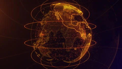 Seamless 3D Earth globe rotating motion background. 4k UHD Stock Footage 156719333