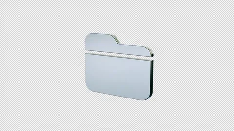 Seamless 3D Folder Icon Animation: Stunning Realism Stock Footage 265686311