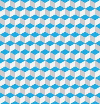 Seamless 3D geometrical pattern of cubes. Abstract design vector background イラスト素材
