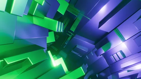 A seamless 3D looping animation of a flight through an endless Stock Footage 326641478